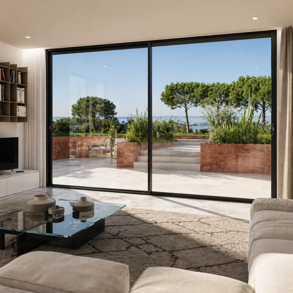 Pose de fenêtres minimalistes Saint-Tropez par Menuiserie Plus Concept