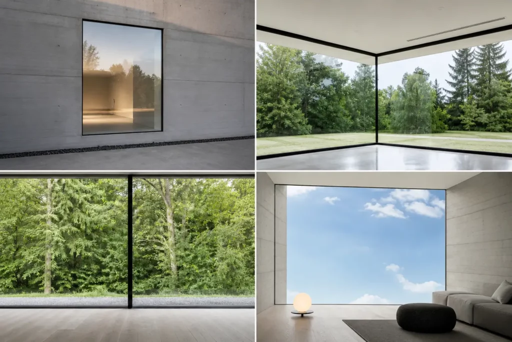 Pose de menuiseries minimalistes sur-mesure à Ramatuelle et Gassin.