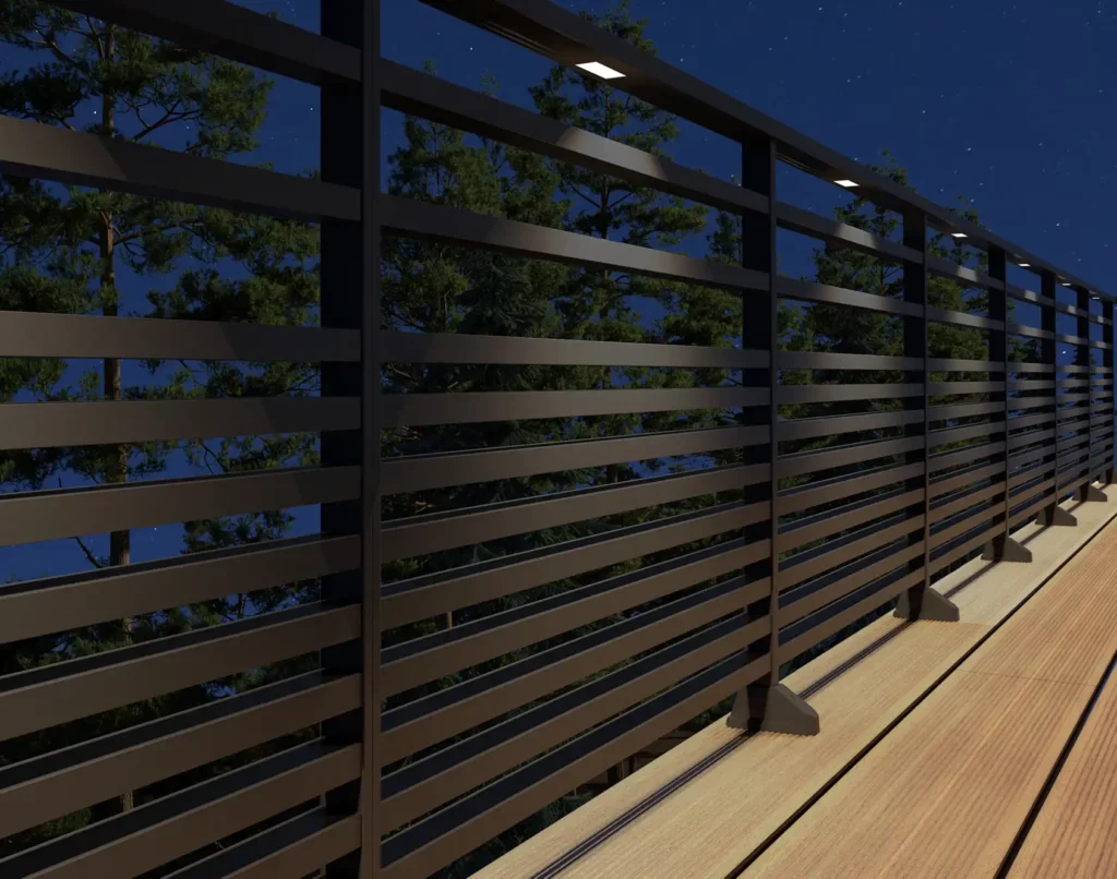 garde corps barreau noir aluminium loig kostum pour une villa à saint tropez