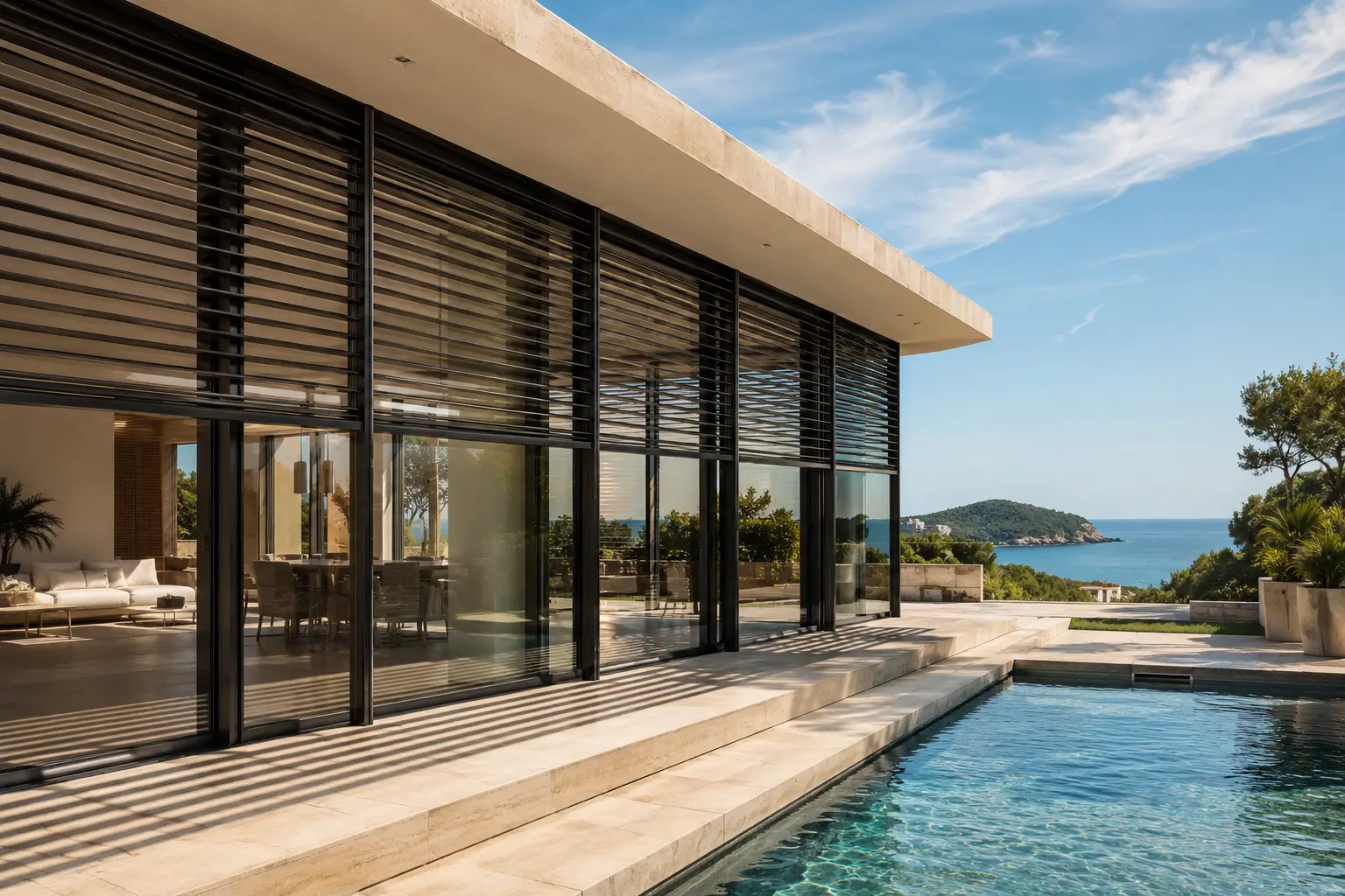Lire la suite à propos de l’article Installation de Brise-Soleil Orientable (BSO) dans le Var : Comment protéger sa villa de la chaleur estivale ?